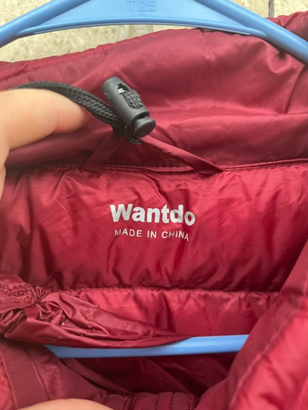 Wantdo‎ Womens Large Packable Down Jacket Short Lightweight Red Jacket